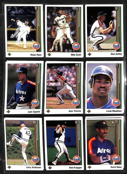  1983 Topps & Traded Set Cards & 1989 Upper Deck Baseball - Complete or Near Complete Sets - w. 1989 UD Ken Griffey Rookie